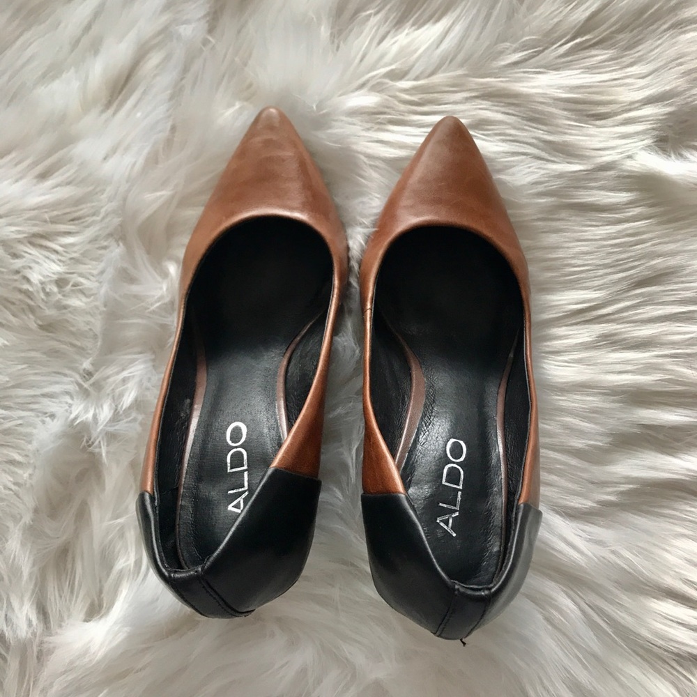 ALDO Black & Brown Wedges